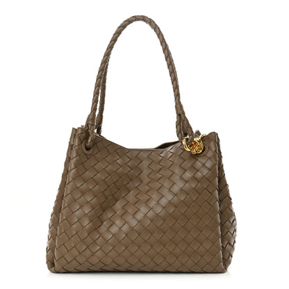 Bottega Veneta Nappa Intrecciato Large Andiamo Parachute Shoulder Bag Pinecone 1 of 10