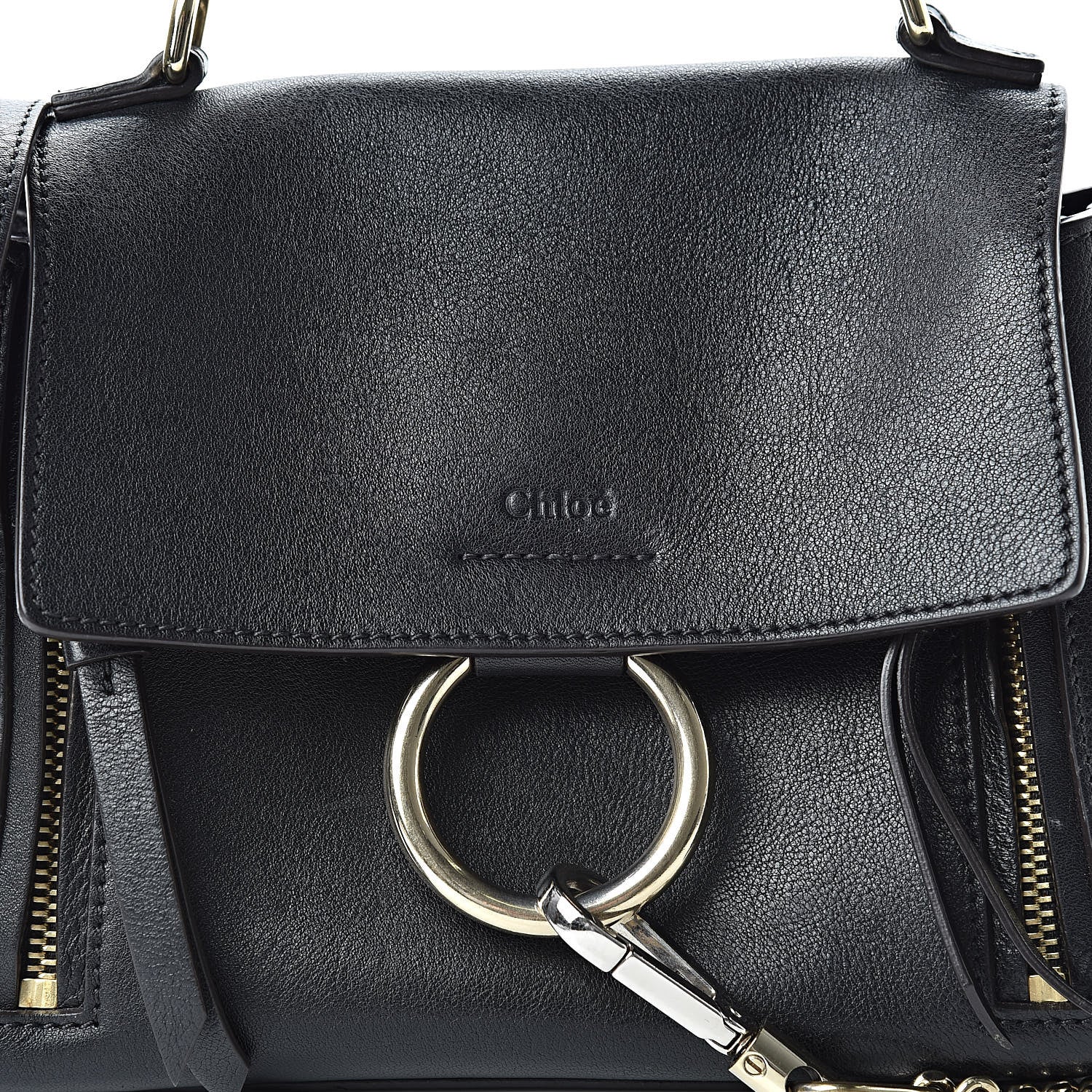 Chloe Calfskin Mini Faye Day Shoulder Bag Black 8 of 20
