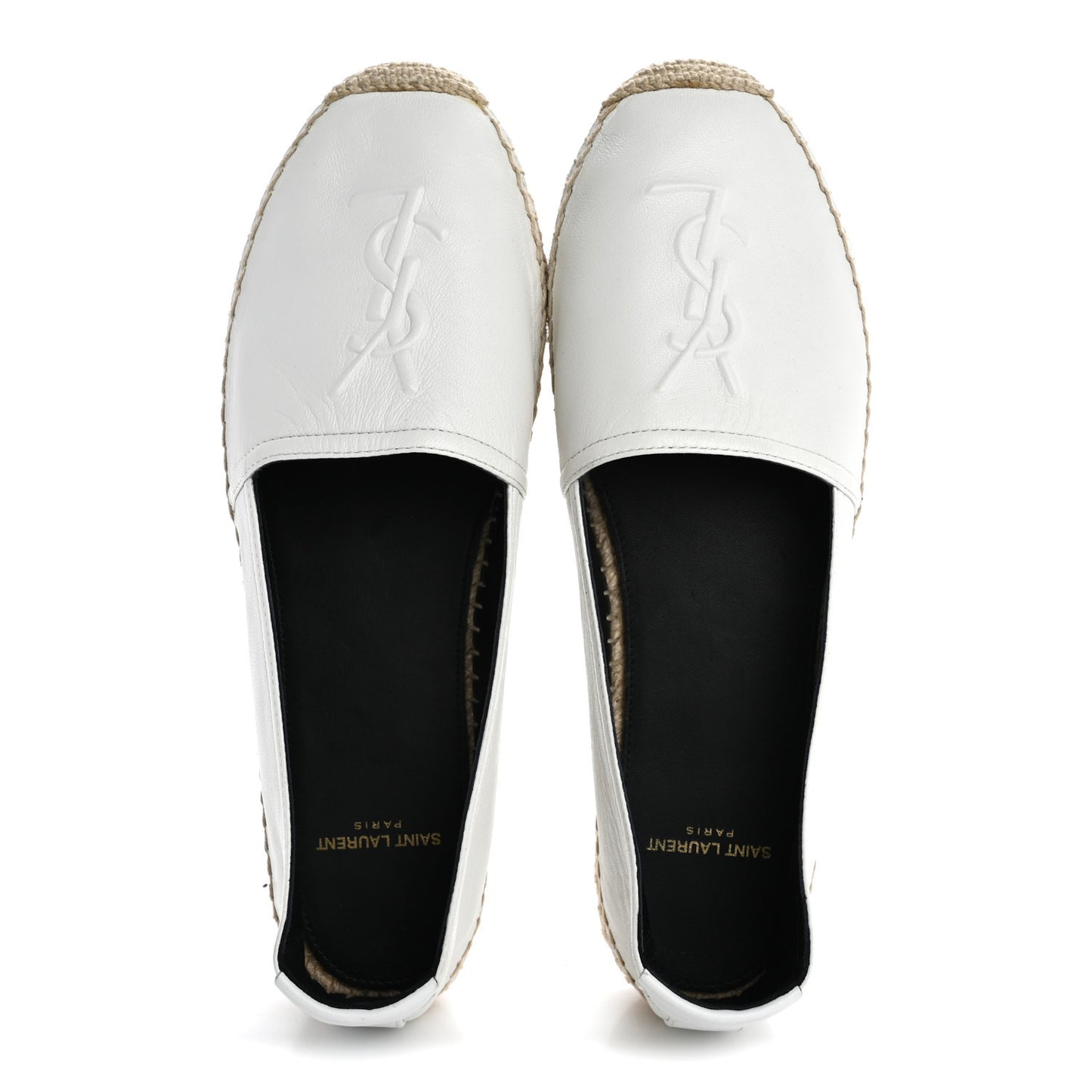 Lambskin Monogram Espadrilles 38 White