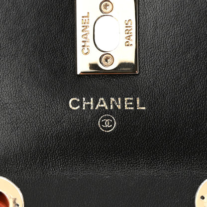 Chanel Lambskin Quilted Trendy CC Card Holder On Chain Black 6 of 11