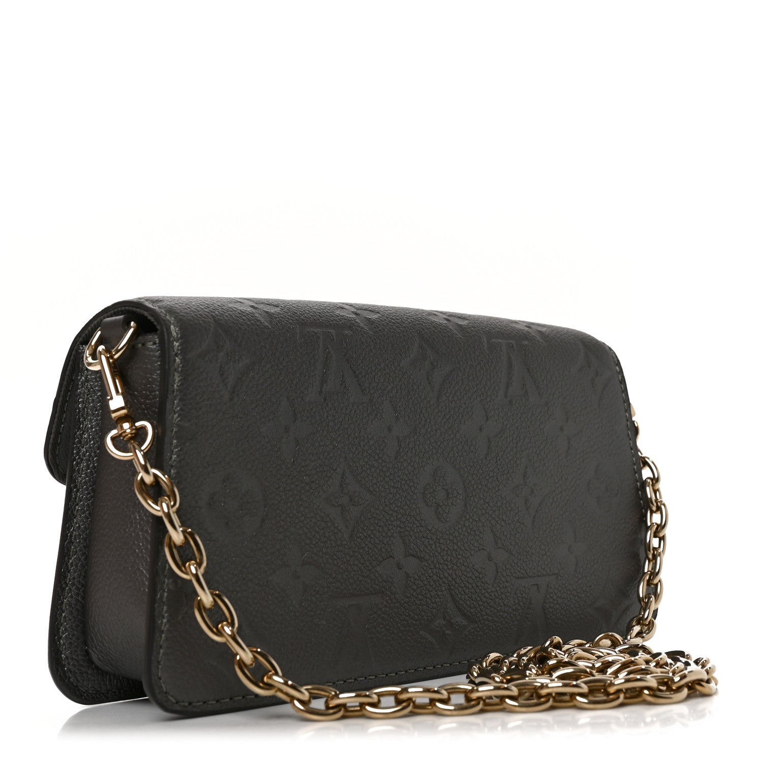 Louis Vuitton Metallic Empreinte Metis Wallet On Chain Gun Metal 3 of 10