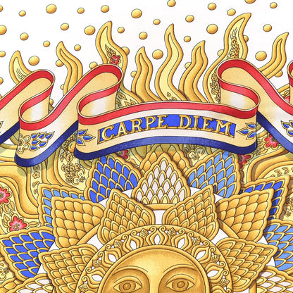 Hermes Silk Carpe Diem Scarf 90 4 of 6