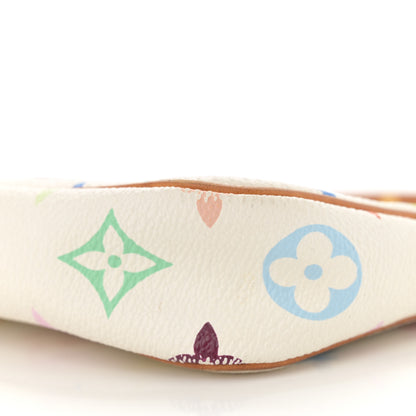 Louis Vuitton Monogram Multicolor Pochette Accessories White 9 of 10