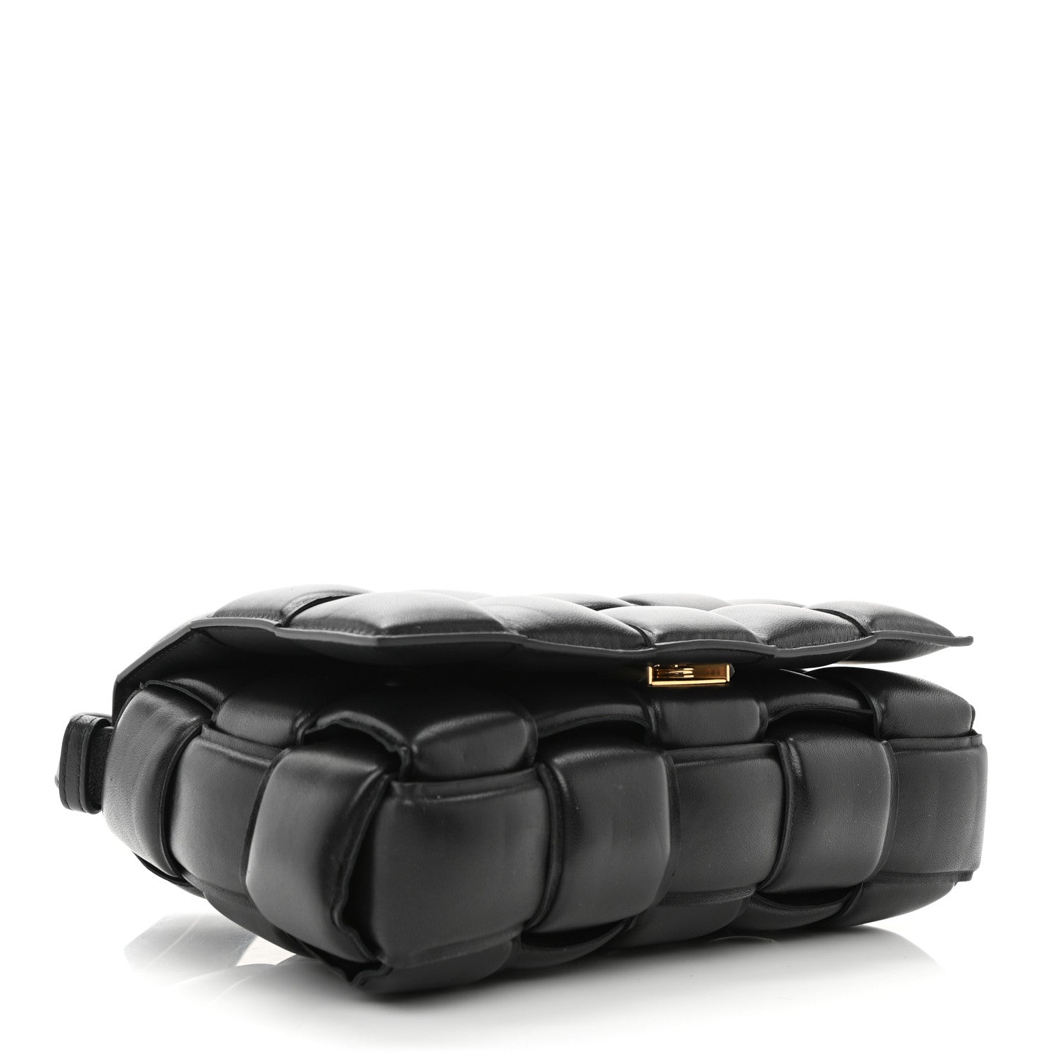 Bottega Veneta Nappa Maxi Intreccio Padded Cassette Crossbody Bag Black 4 of 11