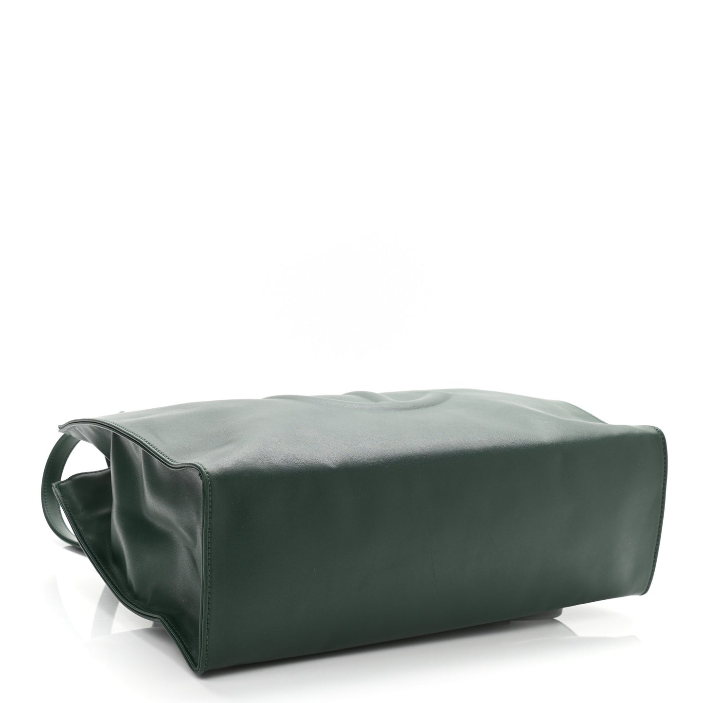 Vegan Leather Medium Shopping Bag Dark Olive
