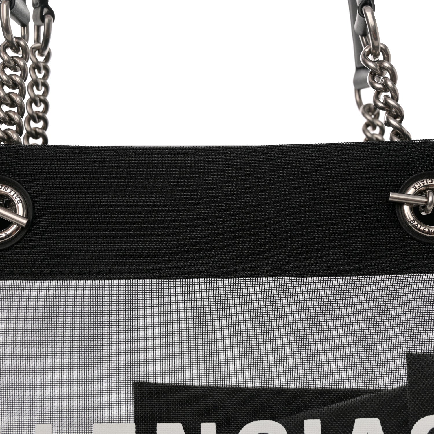 Balenciaga Mesh Medium Duty Free Tote Black 8 of 10