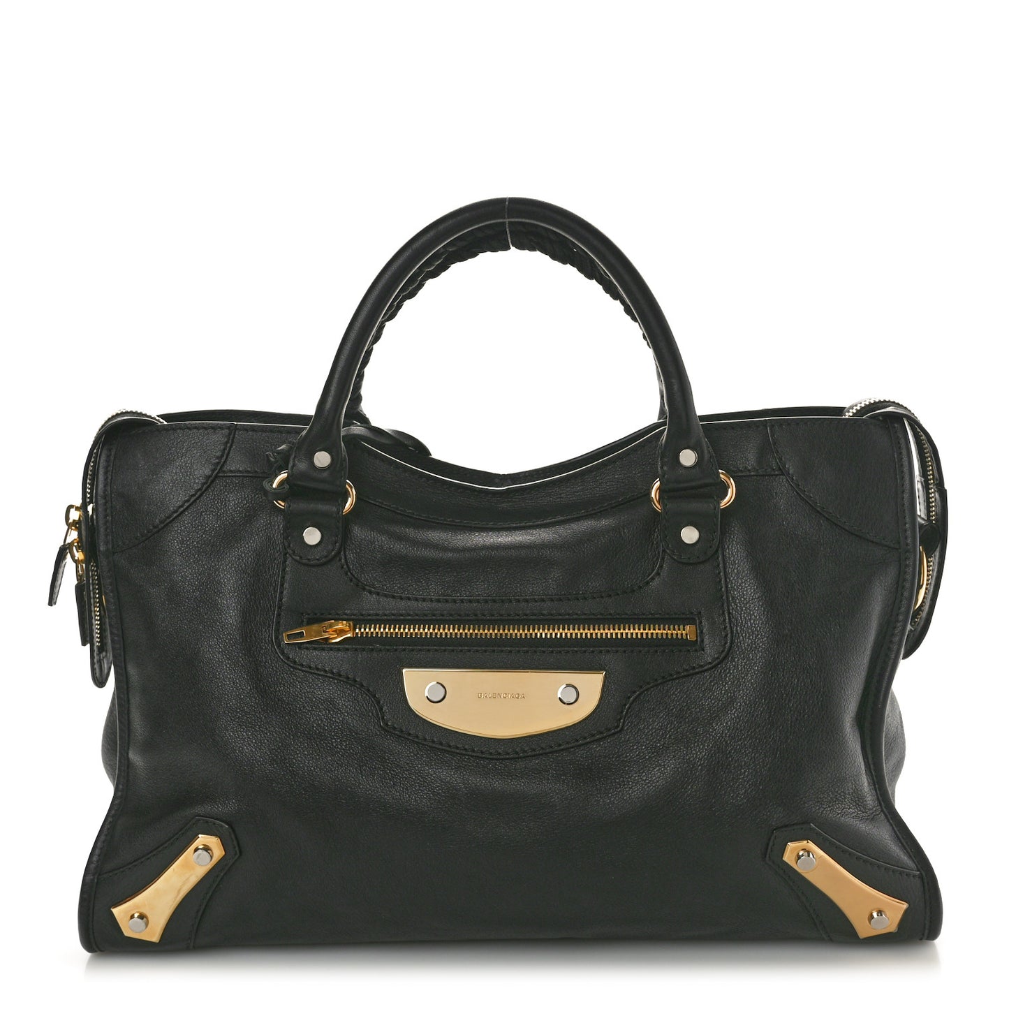 Veau Amp Plate Gold Hardware City Black