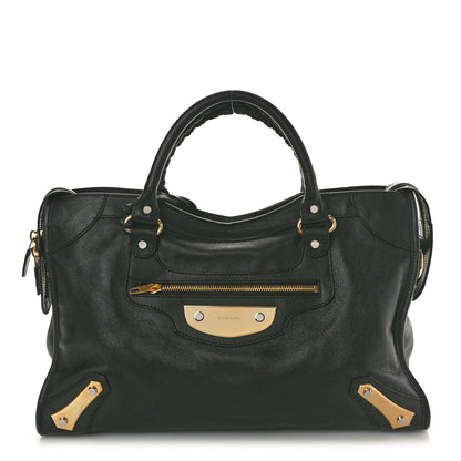 Balenciaga Veau Amp Plate Gold Hardware City Black 1 of 11