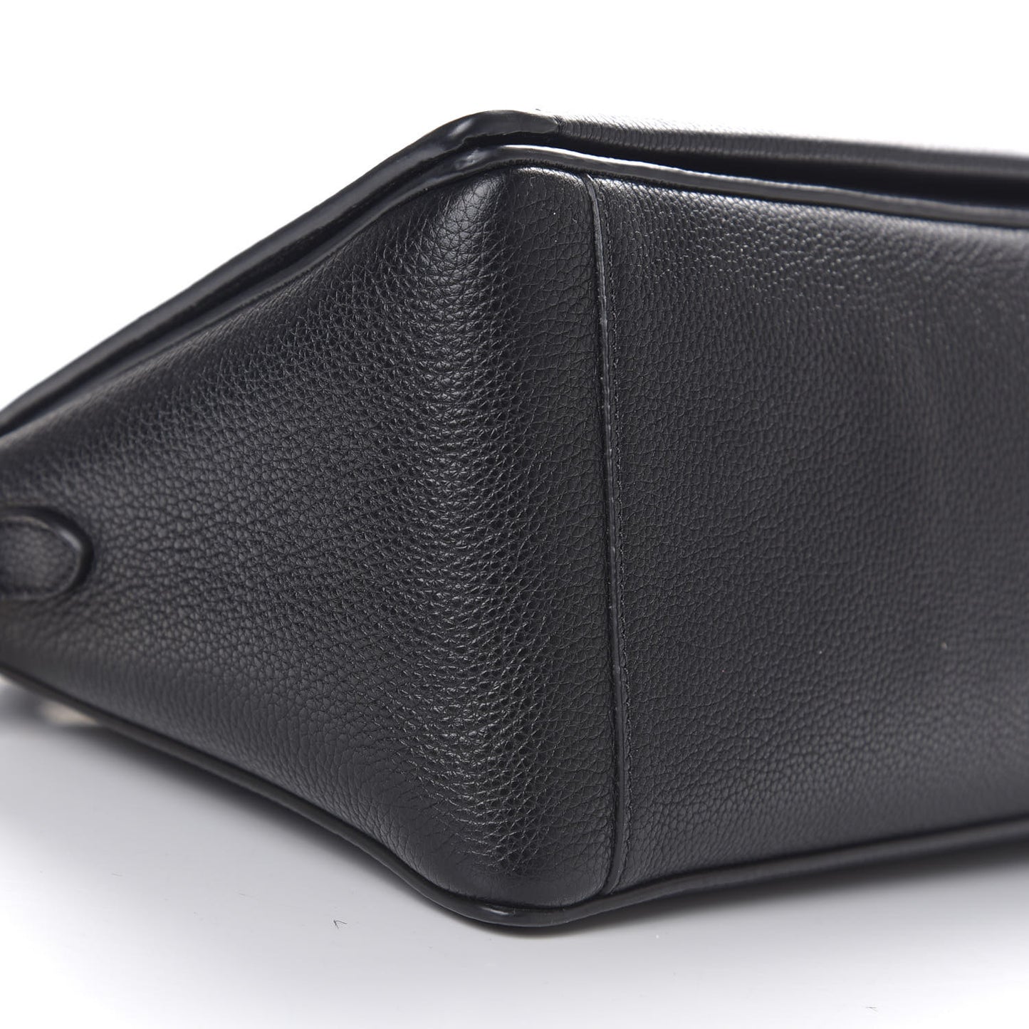 Small Classic Grain Stud Tote Black