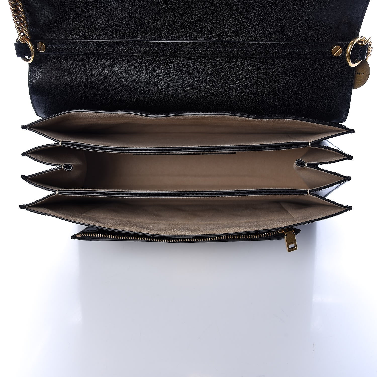 Givenchy Goatskin Quilted Medium GV3 Shoulder Bag Black 5 of 9