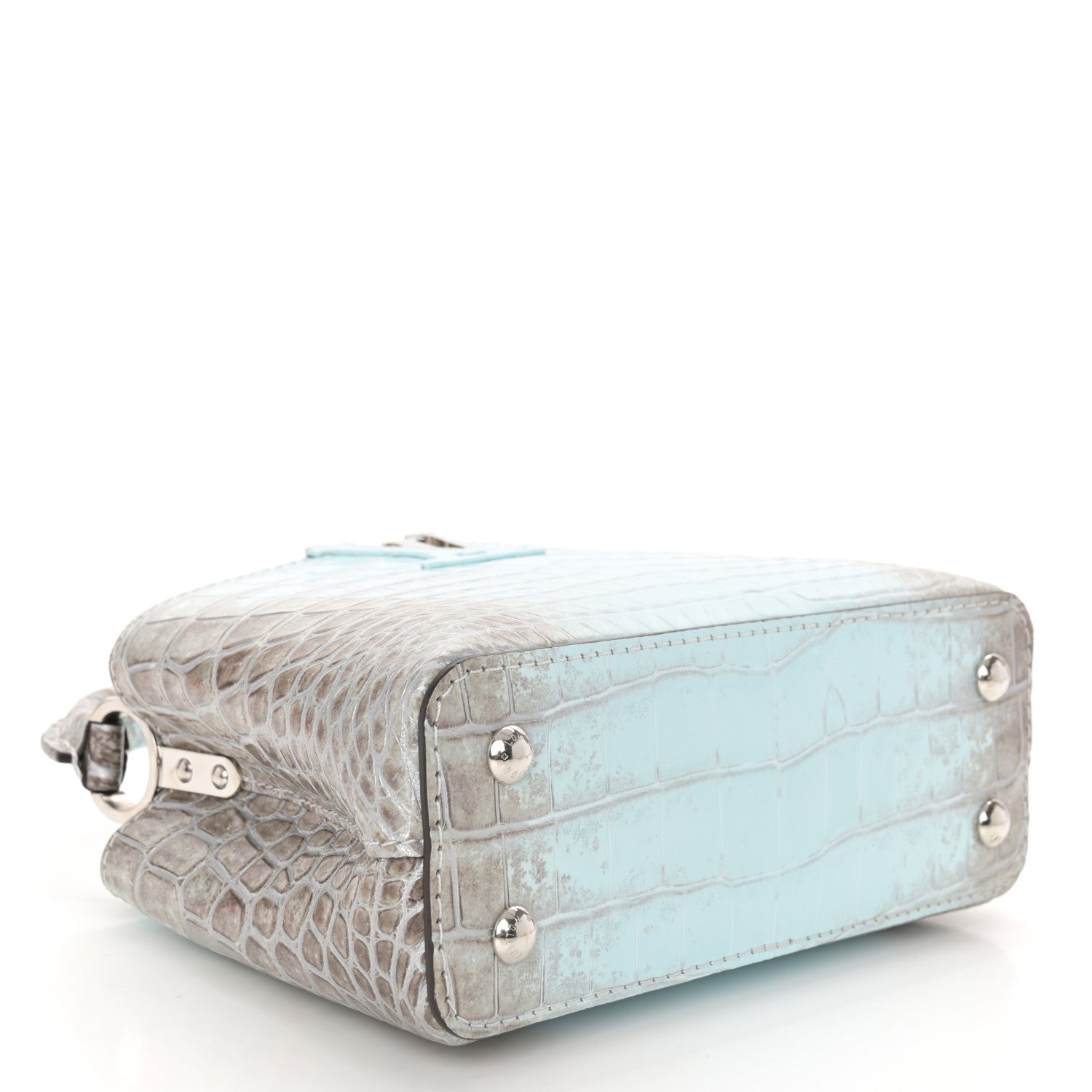 Louis Vuitton Crocodile Mini Capucines Blue Celeste 4 of 10