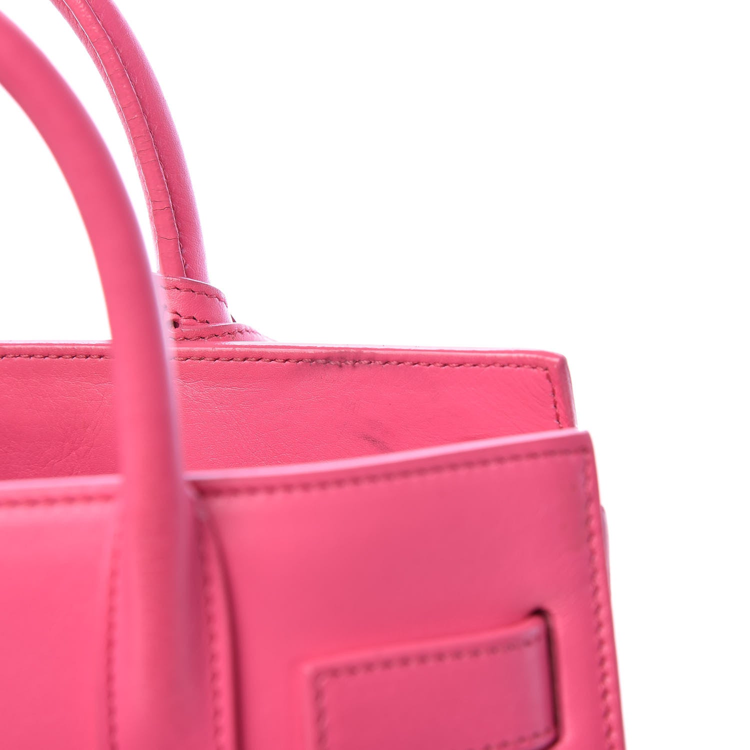 Saint Laurent Calfskin Nano Sac De Jour Lipstick Fuchsia 15 of 22