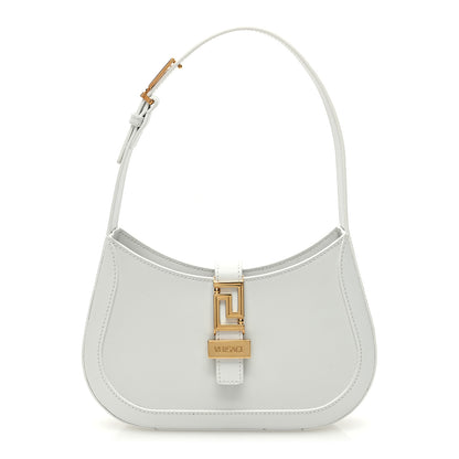 Versace Calfskin Small Greca Goddess Hobo White 1 of 9
