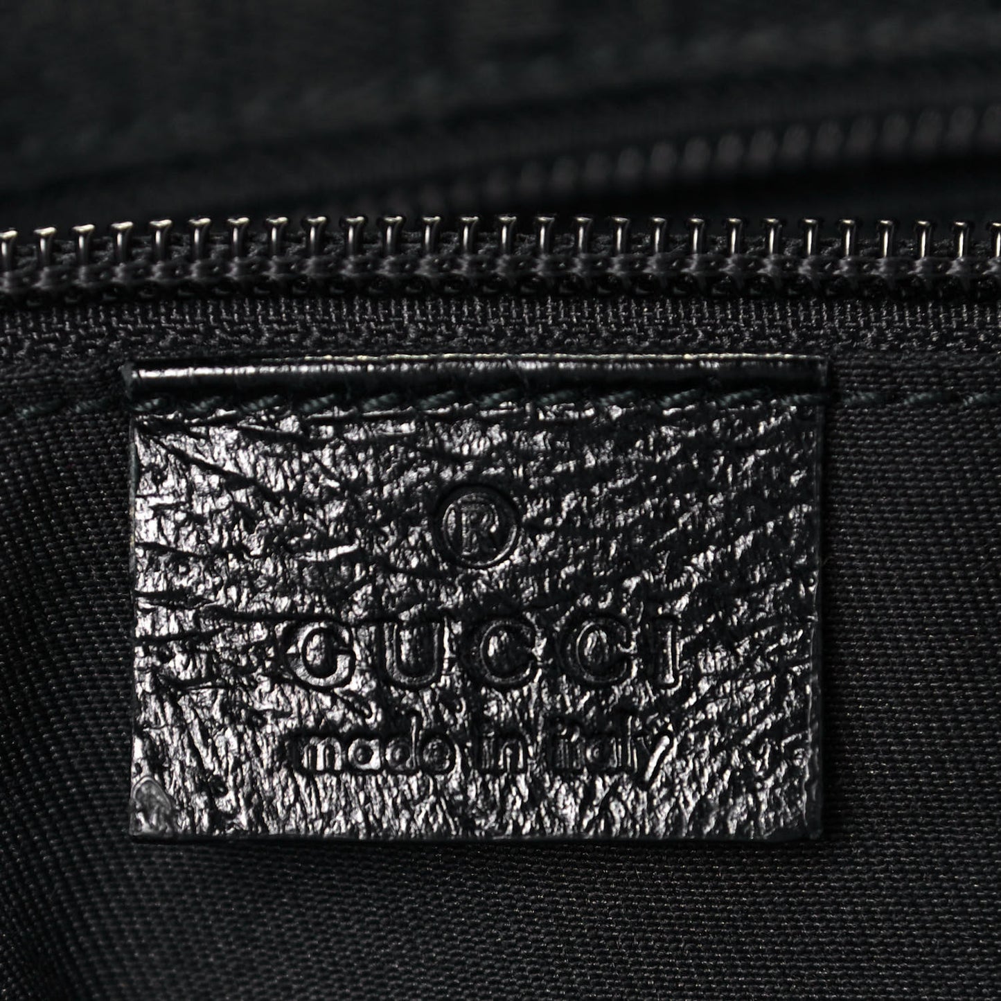 GG Monogram Medium Web Handle Bucket Tote Black