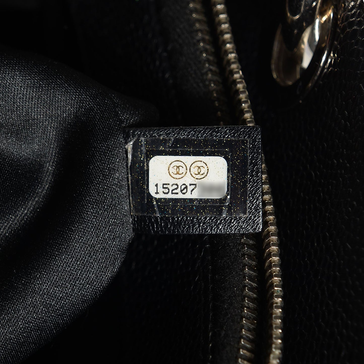 Caviar Quilted Grand Shopping Tote GST Black