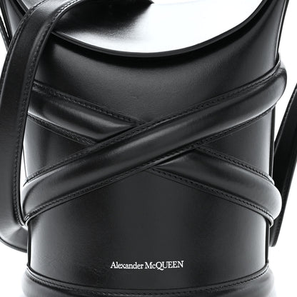 Alexander McQueen Calfskin The Curve Small Shoulder Bag Black 8 of 10