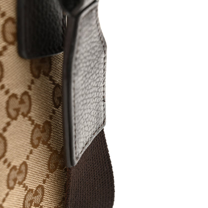 Gucci Monogram Flap Messenger Bag Beige Dark Brown 11 of 13