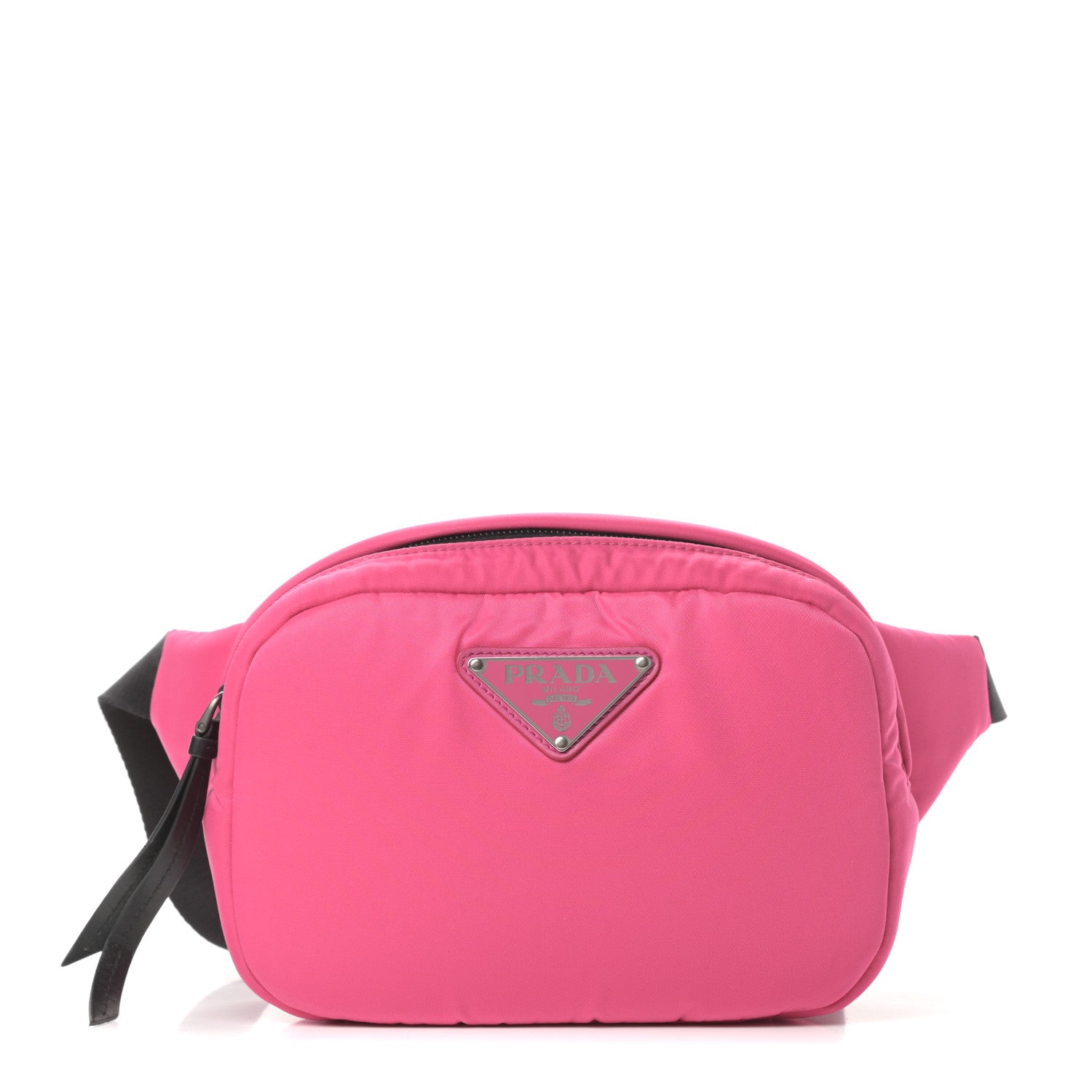 Prada Tessuto Nylon Soft Padded Belt Bag Fuxia 1 of 12