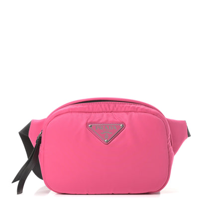 Prada Tessuto Nylon Soft Padded Belt Bag Fuxia 1 of 12