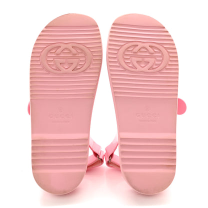 Gucci Rubber Mini Double G Womens Isla Dad Sandals 41 Wild Rose 6 of 14