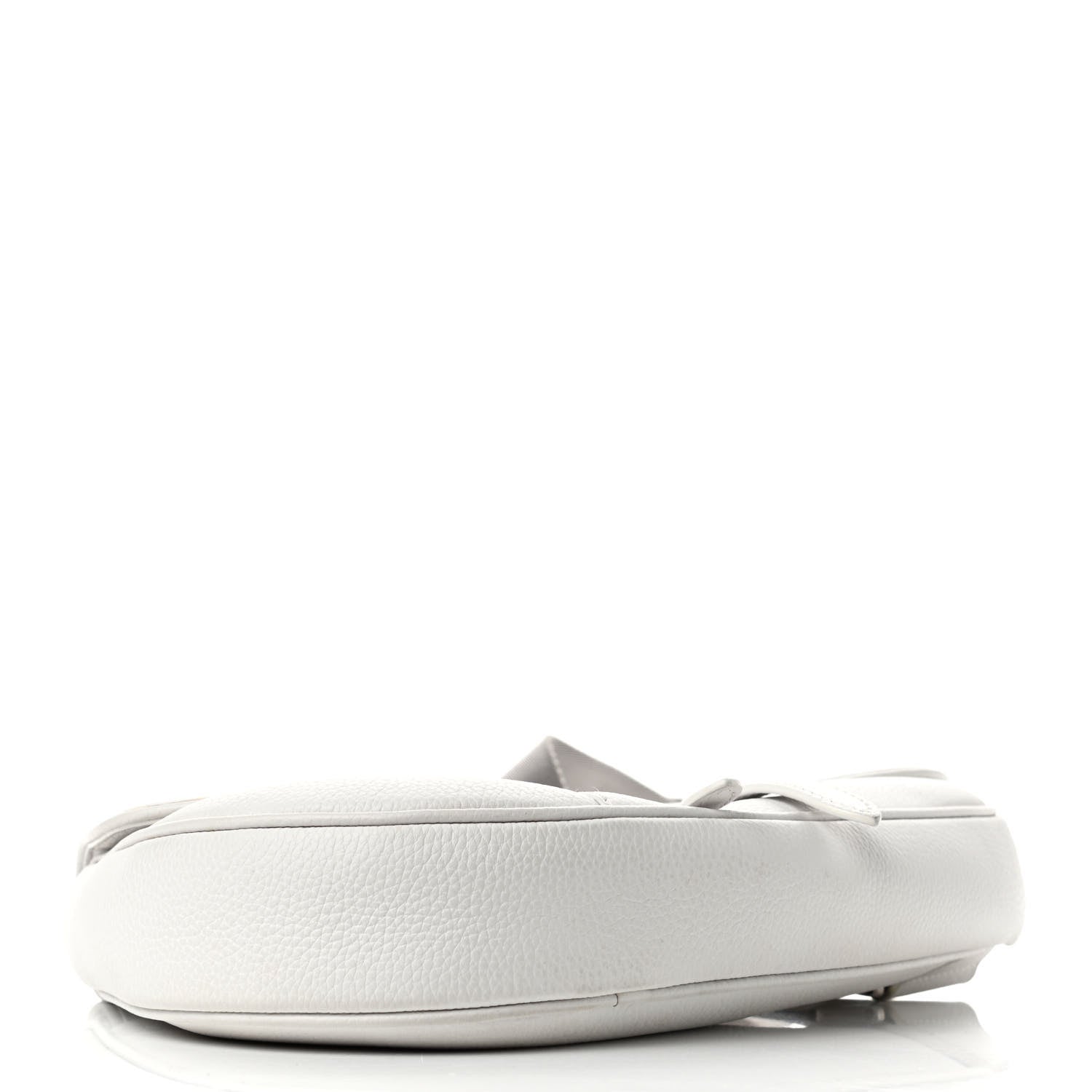 Christian Dior Grained Calfskin Kim Jones Saddle Bag White 3 of 4