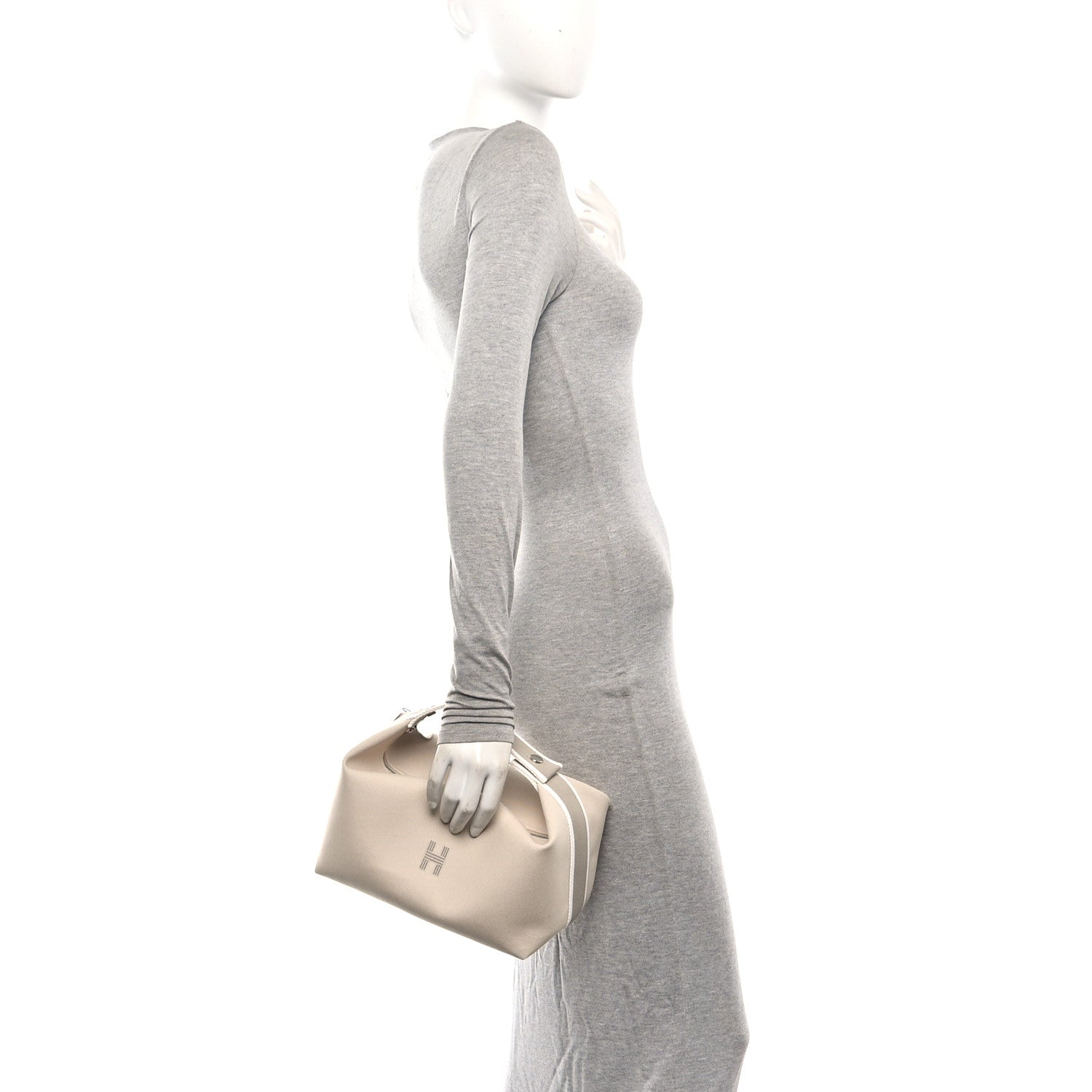 Hermes Canvas Large Bride-A-Brac Pouch Natural 2 of 9