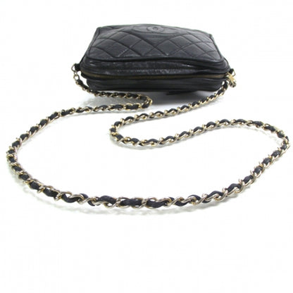 Chanel Lambskin Quilted Tassel Shoulder Bag Navy 6 of 11