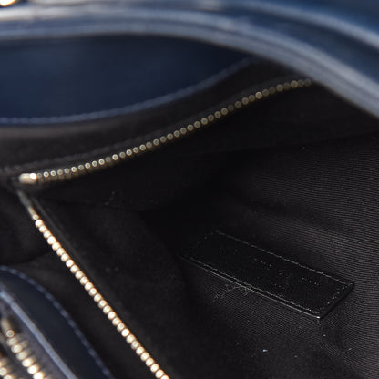 Saint Laurent Calfskin Y Quilted Monogram Medium Loulou Chain Satchel Medium Blue 10 of 14