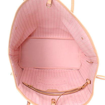 Louis Vuitton Damier Azur Neo Neverfull MM Rose Ballerine 4 of 4