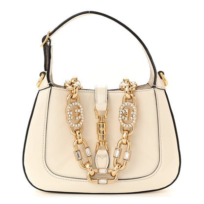 Gucci Patent Mini Jackie 1961 Crystal Hobo Mystic White 1 of 12