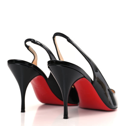 Christian Louboutin Patent Clare Sling 80 Pumps 40.5 Black 4 of 9