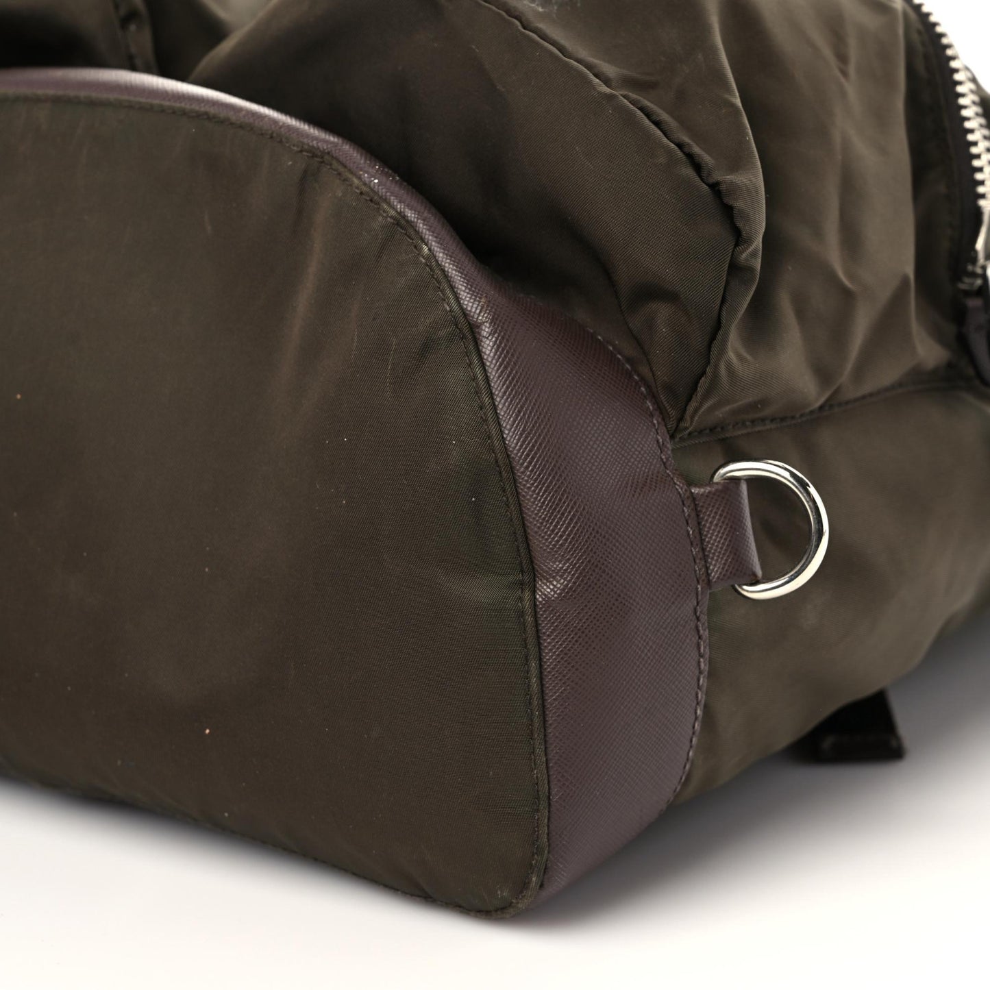 Tessuto Nylon Vela Medium Backpack Mimetico