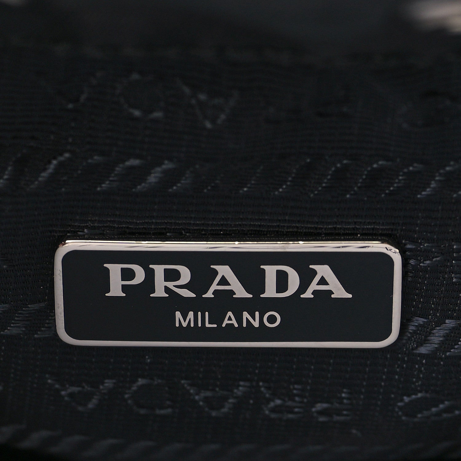 Prada Saffiano Tessuto Nylon Vela Bucket Wristlet Black 6 of 10