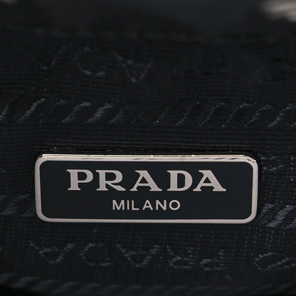 Prada Saffiano Tessuto Nylon Vela Bucket Wristlet Black 6 of 10