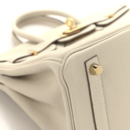 Hermes Togo Birkin 25 Craie 9 of 13