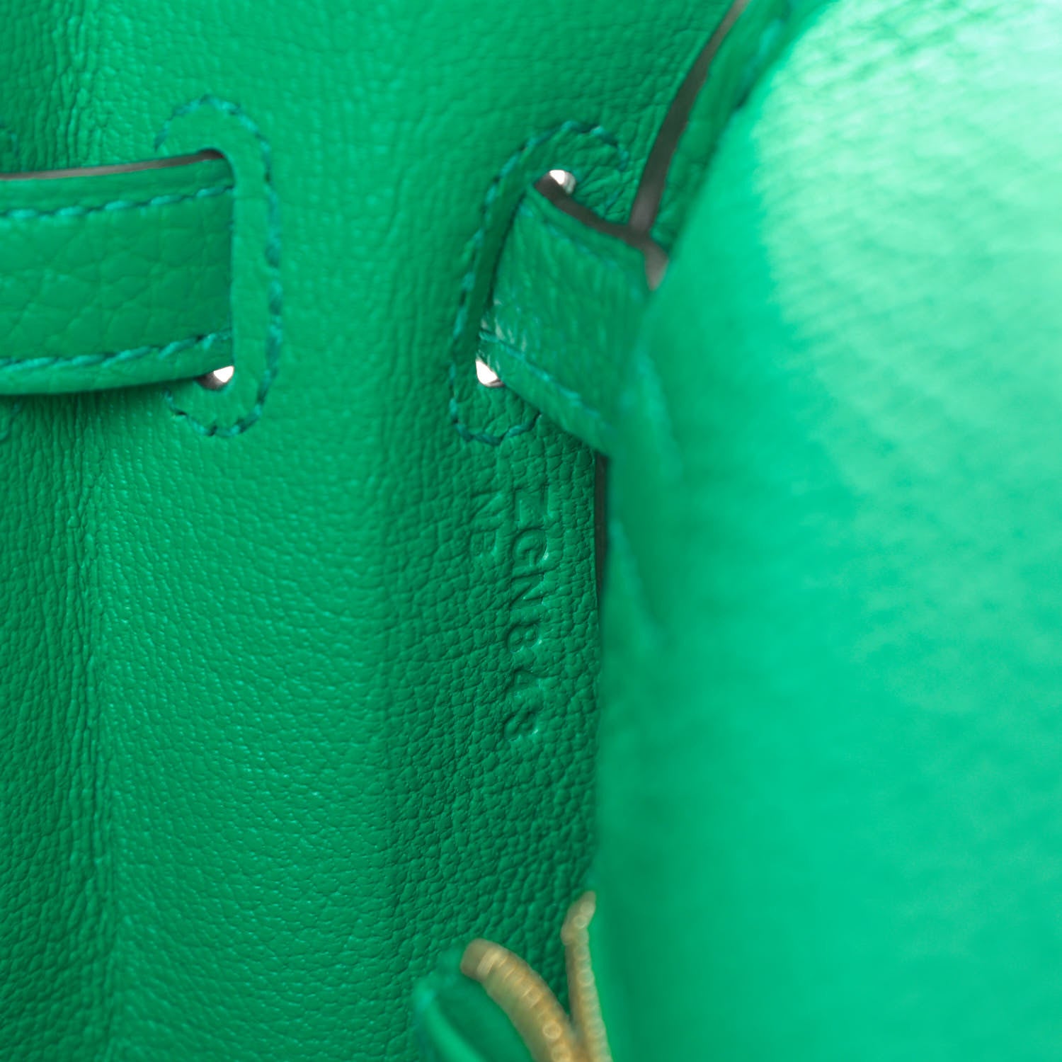 Hermes Togo Kelly Retourne 25 Menthe 6 of 10