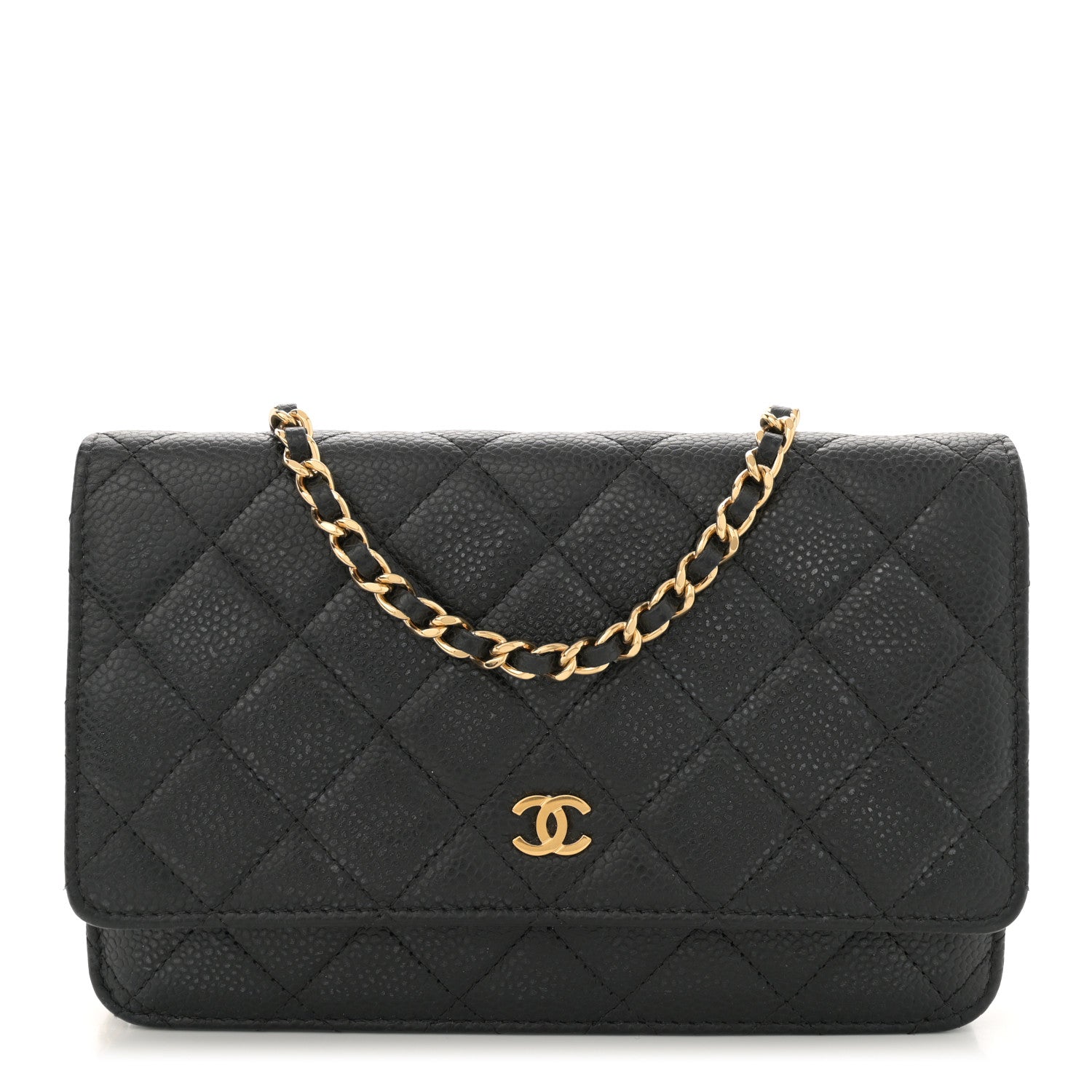 Chanel Caviar Quilted Wallet on Chain WOC Black 1 of 13