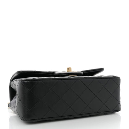 Chanel Lambskin Quilted Mini Rectangular Flap Black 4 of 11