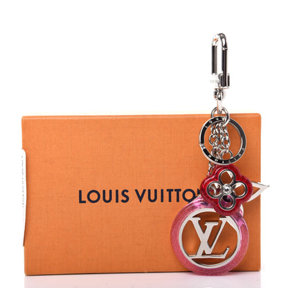 Louis Vuitton Colorline Bag Charm Key Holder Pink Glitter 5 of 5