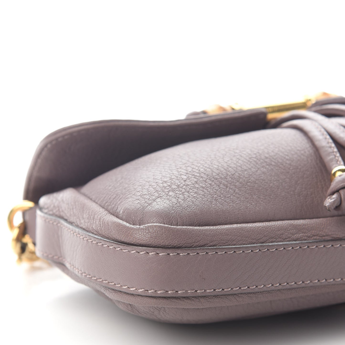 Calfskin Bamboo Croisette Evening Bag Mauve