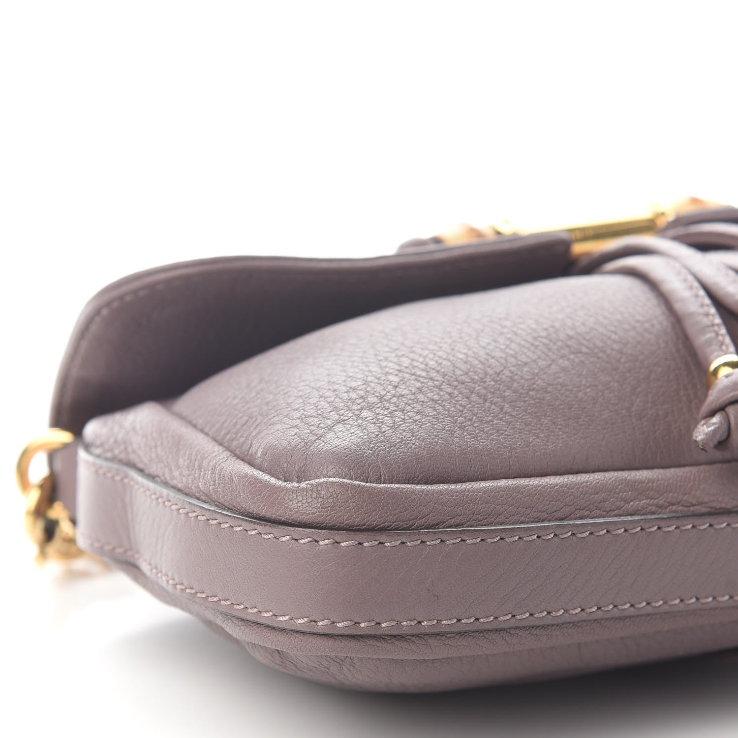 Gucci Calfskin Bamboo Croisette Evening Bag Mauve 6 of 9