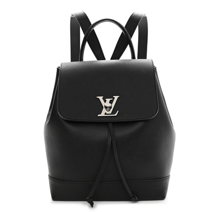 Louis Vuitton Calfskin Lockme Backpack Black 1 of 14