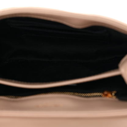 Saint Laurent Calfskin Y Quilted Monogram Toy Loulou Crossbody Bag Dark Beige 5 of 11