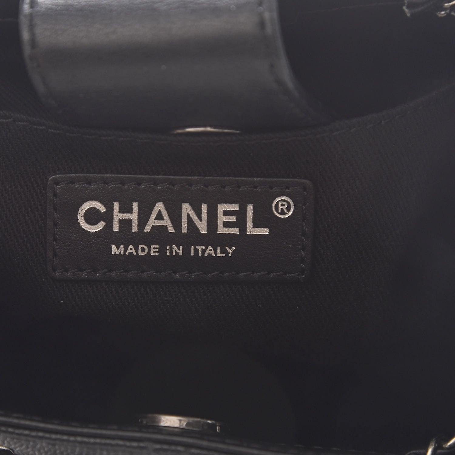Chanel Caviar Quilted Small CC Bucket Bag Black 6 of 11