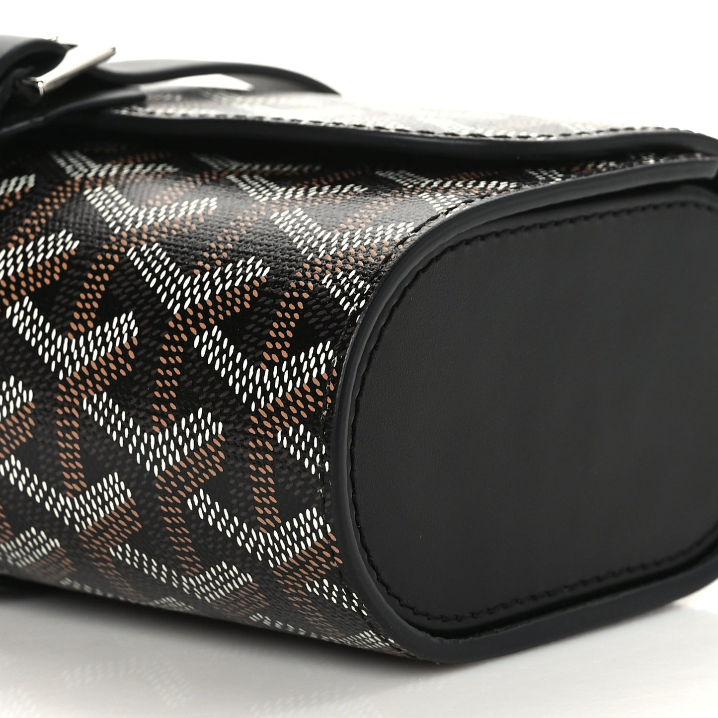 Goyardine Double Travel Watch Case Black