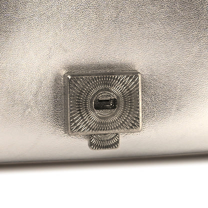 Dolce & Gabbana Metallic Calfskin Small Devotion Crossbody Bag Silver 10 of 11