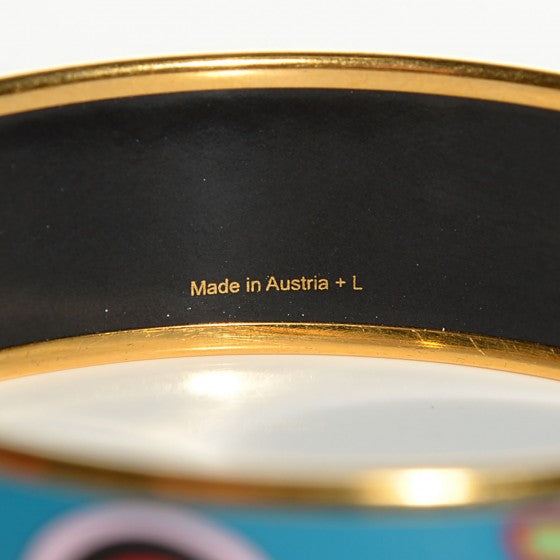 Hermes Enamel Printed Wide Tohu Bohu Bracelet 65 4 of 10