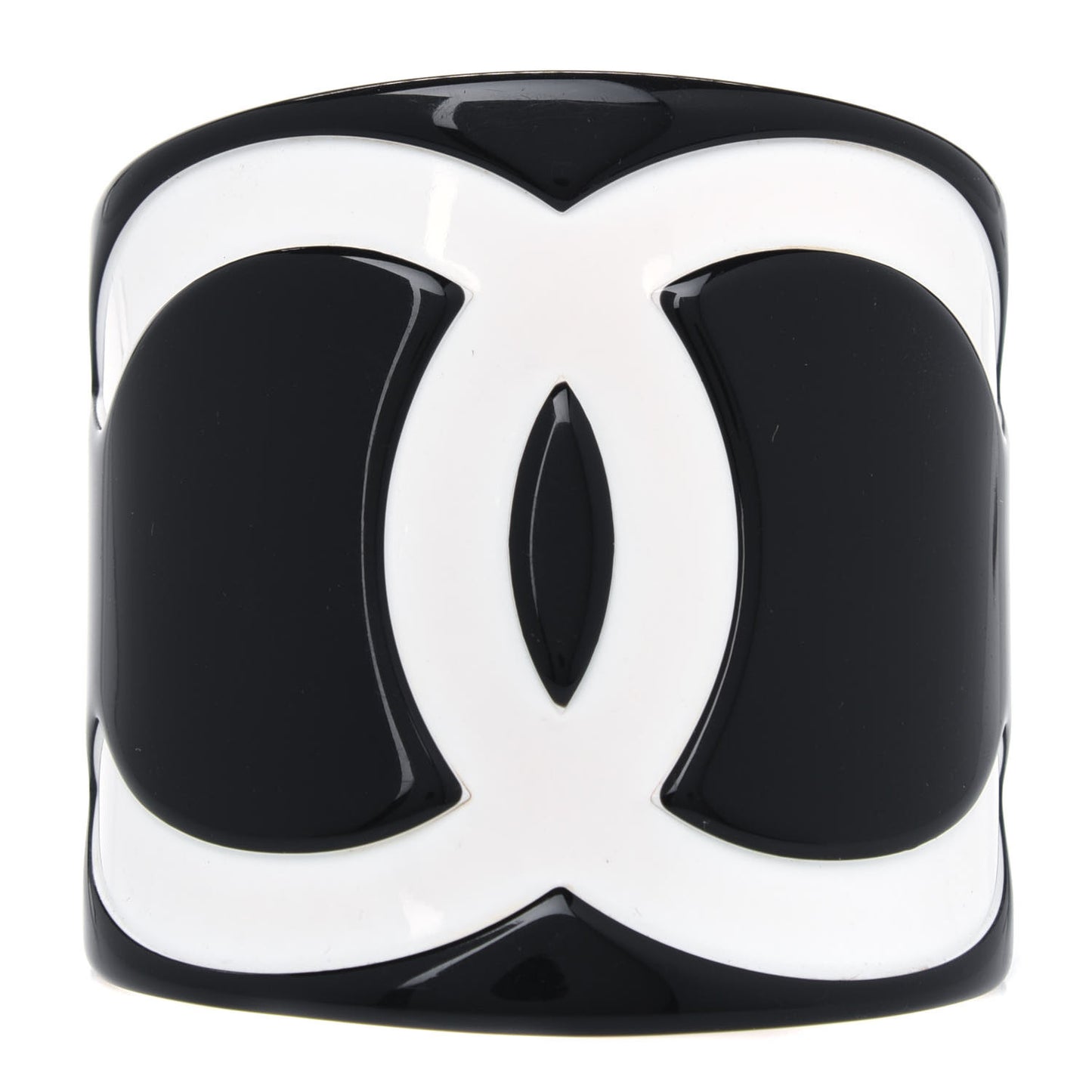Resin CC Wide Cuff Black White