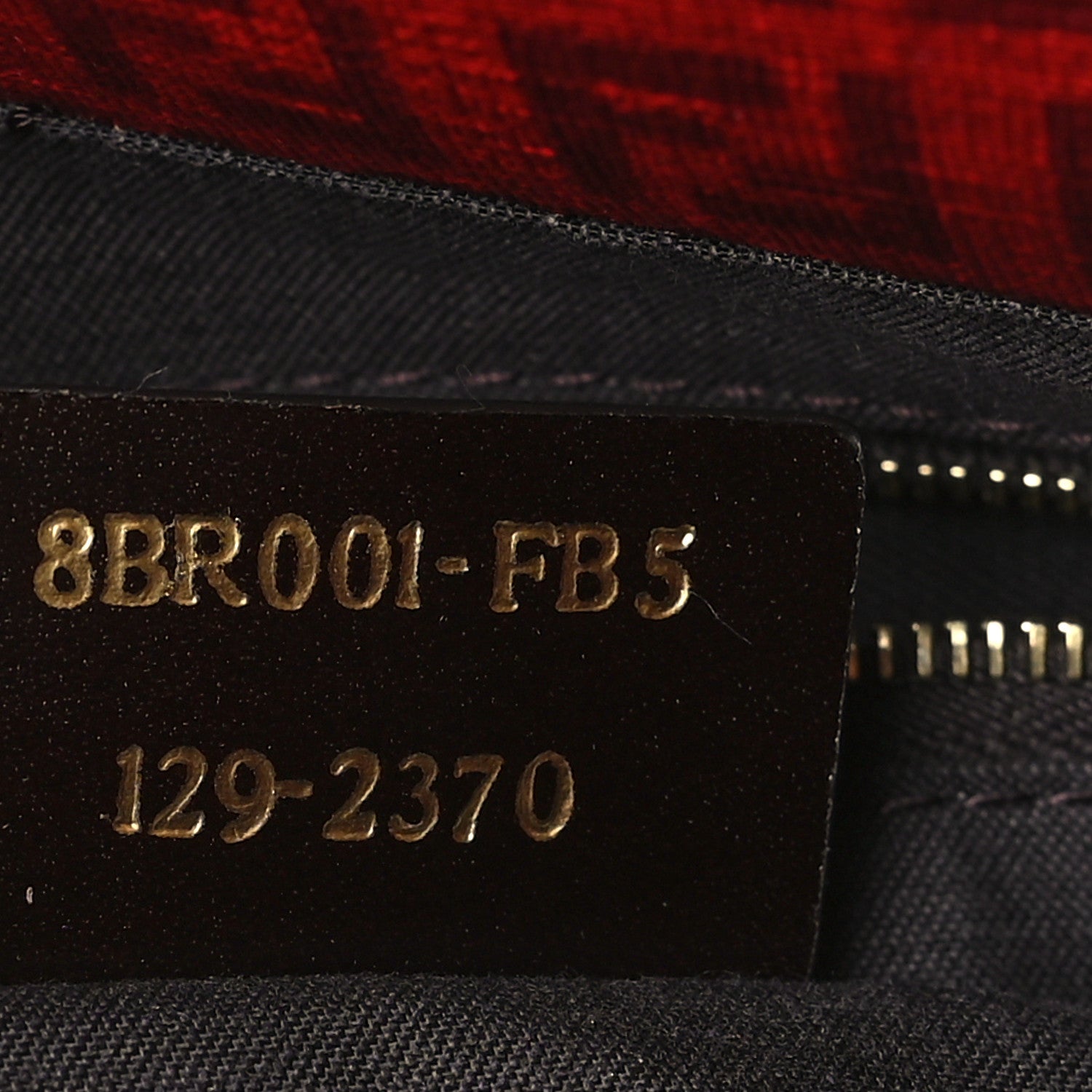Fendi Zucchino Spalmati Vitello Mama Baguette Bordeaux Rubino 7 of 10