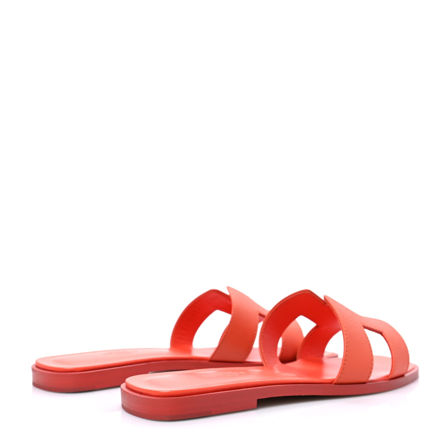 Hermes Epsom Oran Sandals 37 Orange Poppy 4 of 9